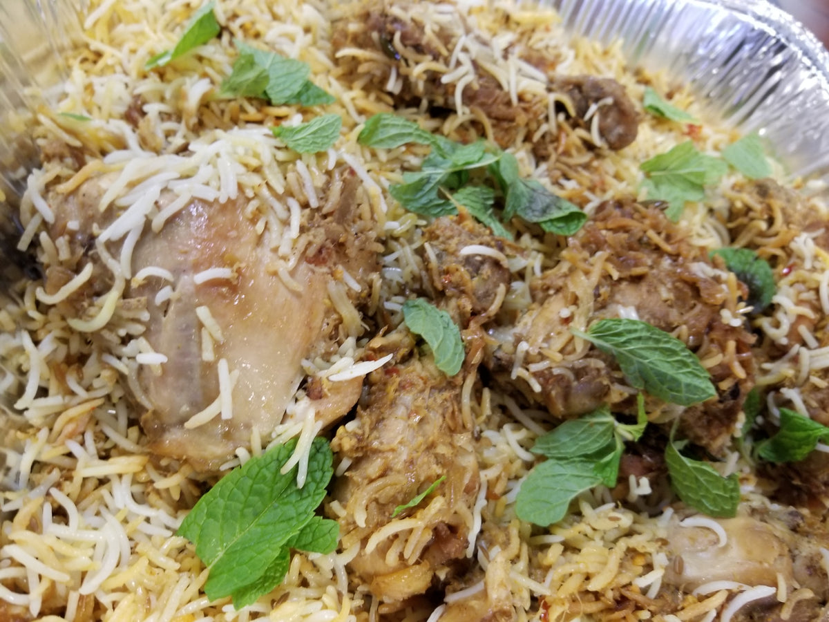 Half Tray Chicken Biryani Tiptop Foods Kitchen & Halal Meat