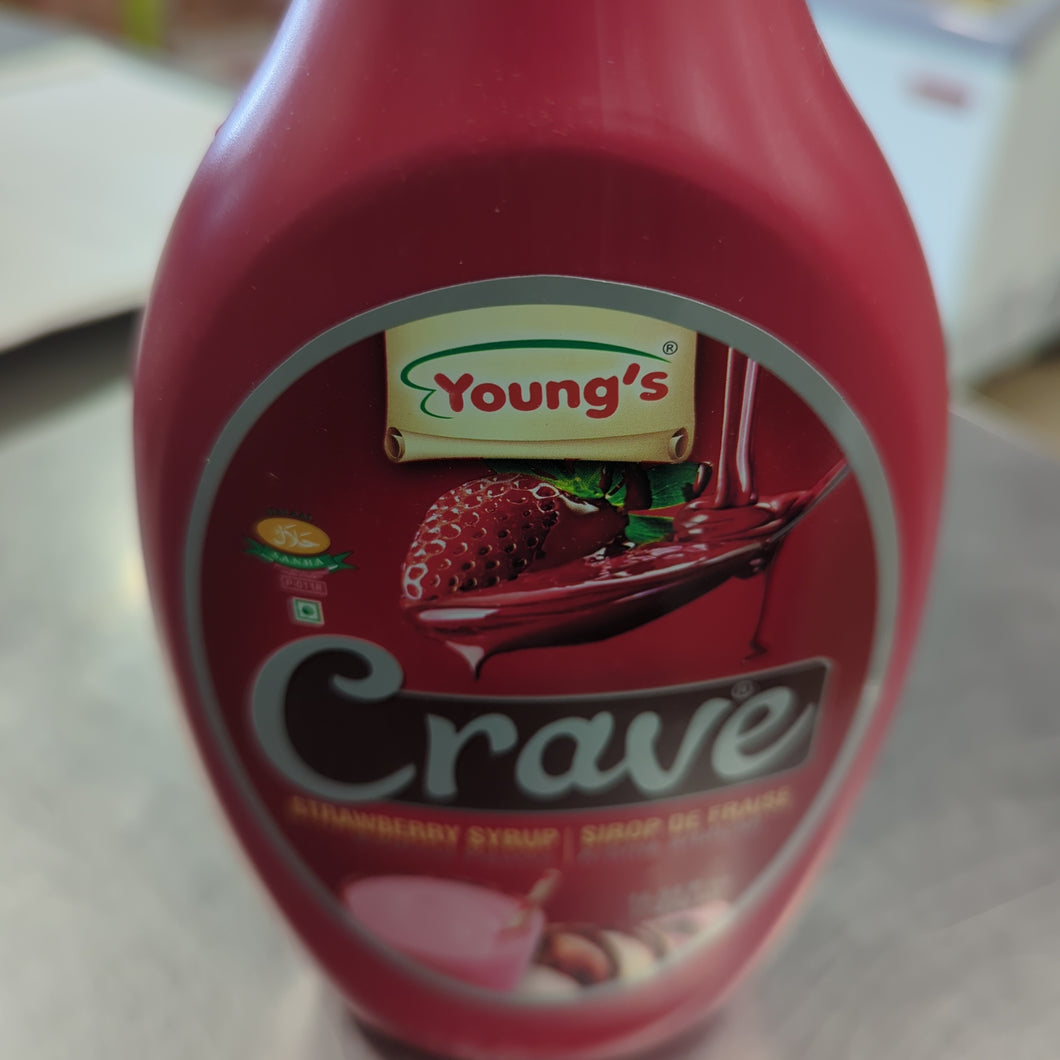 Youngs Crave Strawberry Syrup 470ml