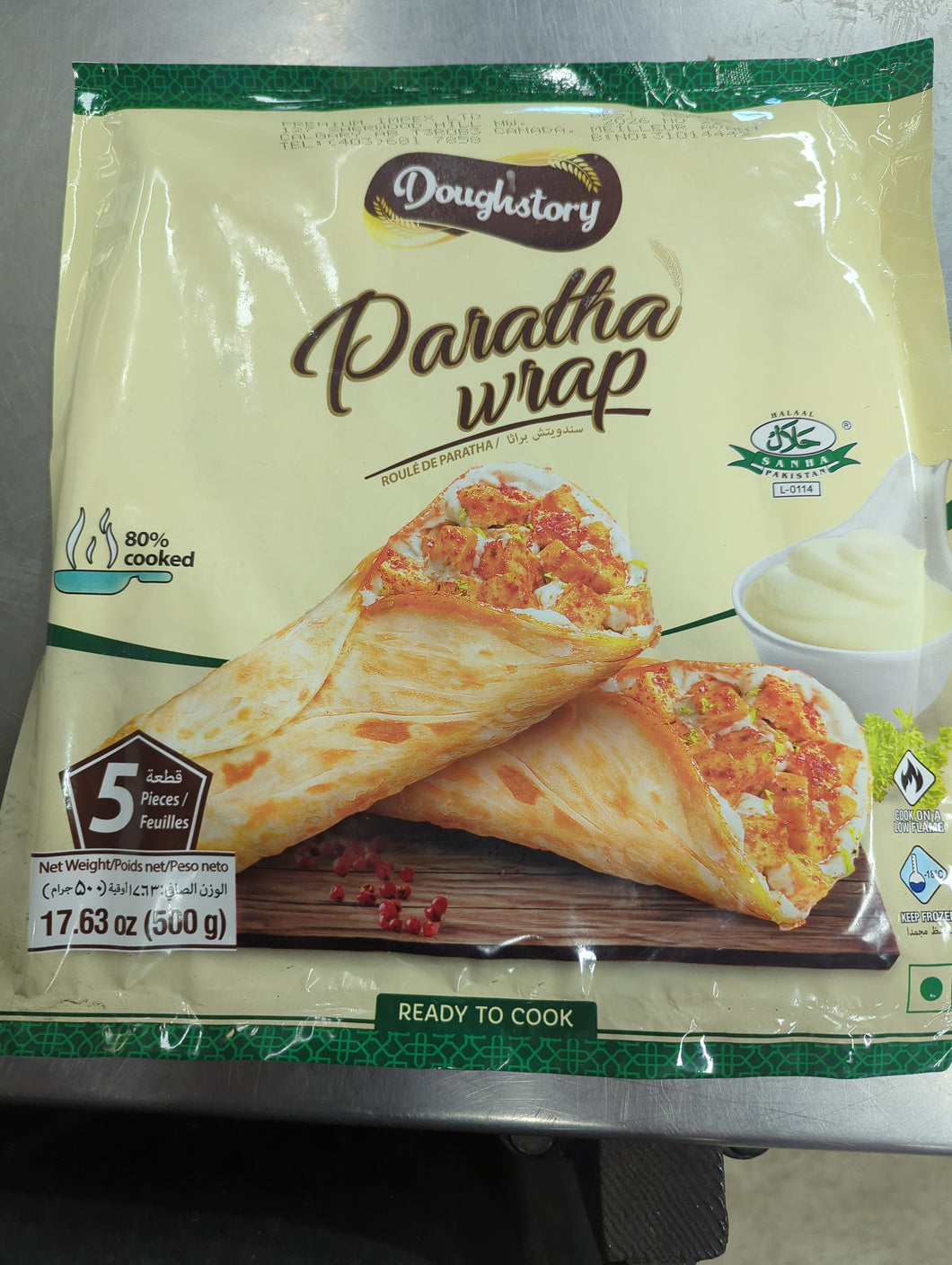 Doughstory Paratha wrap 5 pcs