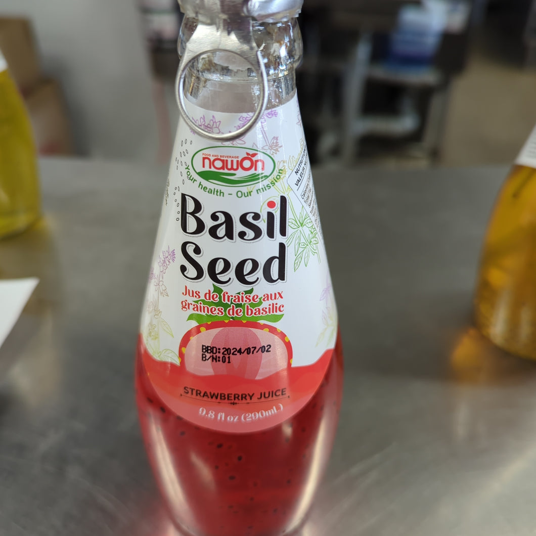 Basil Strawberry Juice